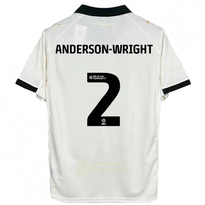 Danxen Criança Camisola Daisy Anderson-Wright #2 Branco Sujo Preto Principal 2025/26 Camisa Brasil