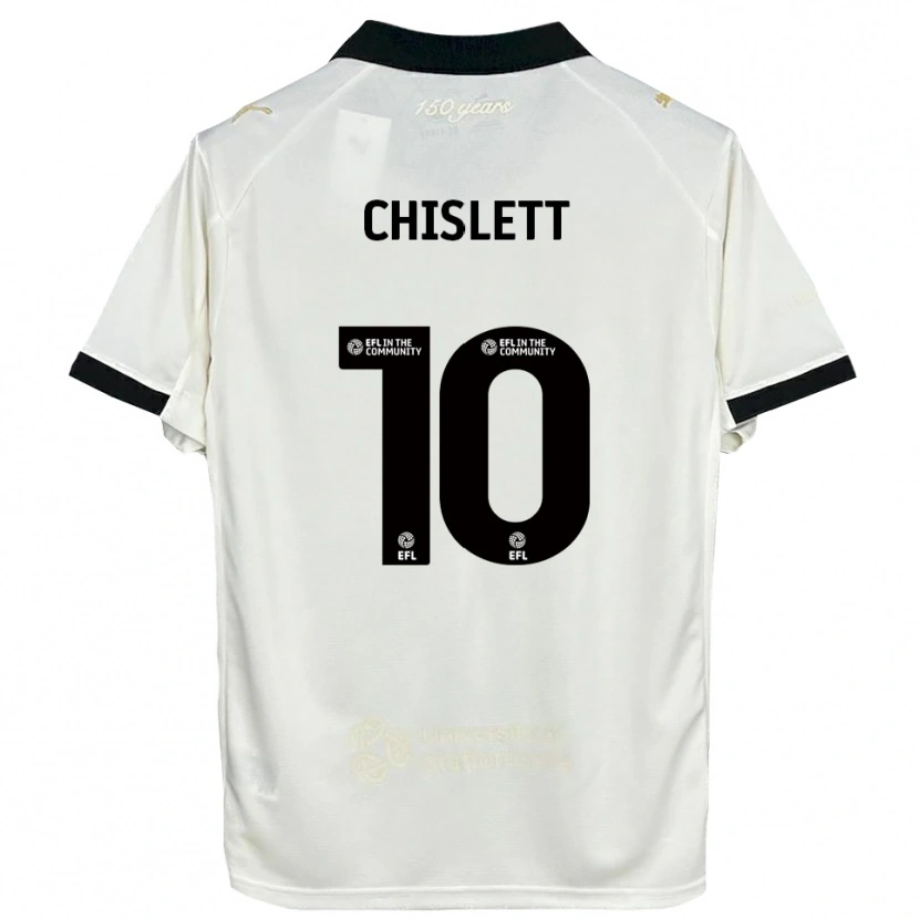 Danxen Criança Camisola Ethan Chislett #10 Branco Sujo Preto Principal 2025/26 Camisa Brasil