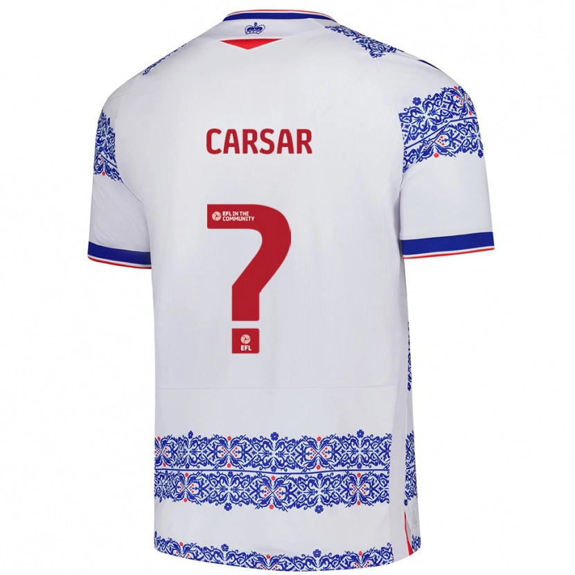 Danxen Criança Camisola Malachi Carsar #0 Branco Azul Principal 2025/26 Camisa Brasil