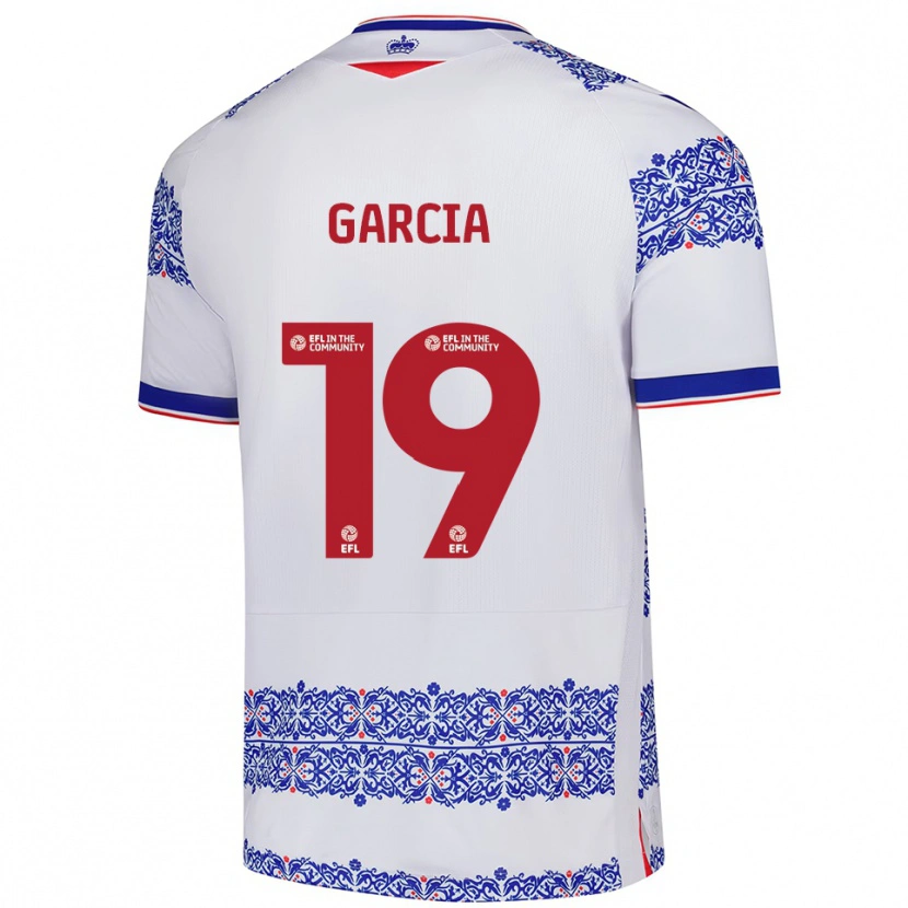 Danxen Criança Camisola Andre Garcia #19 Branco Azul Principal 2025/26 Camisa Brasil