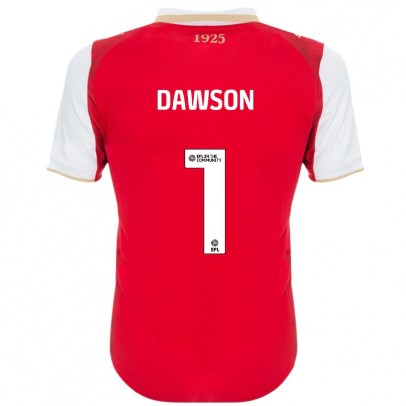 Danxen Criança Camisola Cameron Dawson #1 Vermelho Branco Principal 2025/26 Camisa Brasil