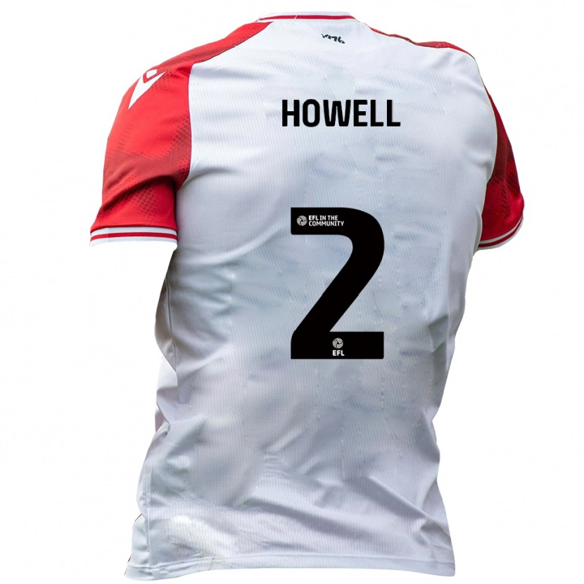 Danxen Criança Camisola Zack Howell #2 Branco Vermelho Principal 2025/26 Camisa Brasil