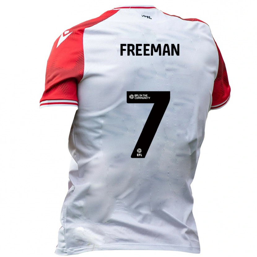 Danxen Criança Camisola Nick Freeman #7 Branco Vermelho Principal 2025/26 Camisa Brasil