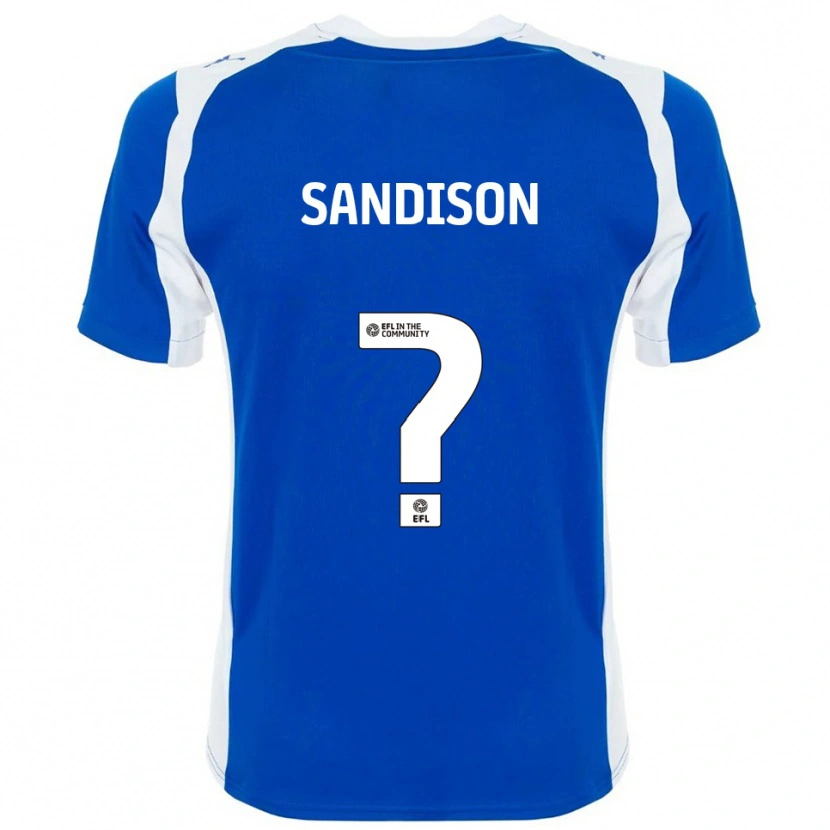 Danxen Criança Camisola Nathan Sandison #0 Azul Branco Principal 2025/26 Camisa Brasil