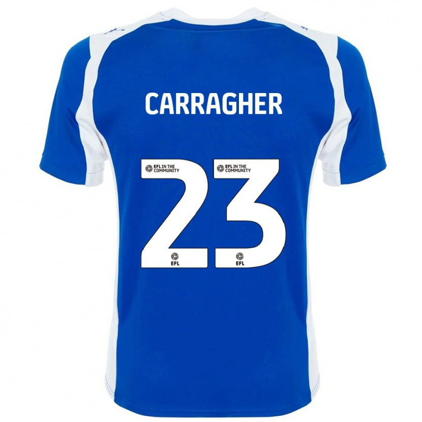 Danxen Criança Camisola James Carragher #23 Azul Branco Principal 2025/26 Camisa Brasil