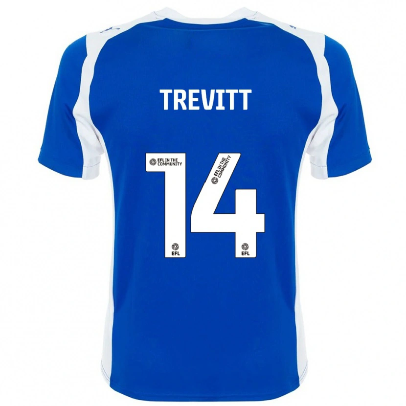 Danxen Criança Camisola Ryan Trevitt #14 Azul Branco Principal 2025/26 Camisa Brasil