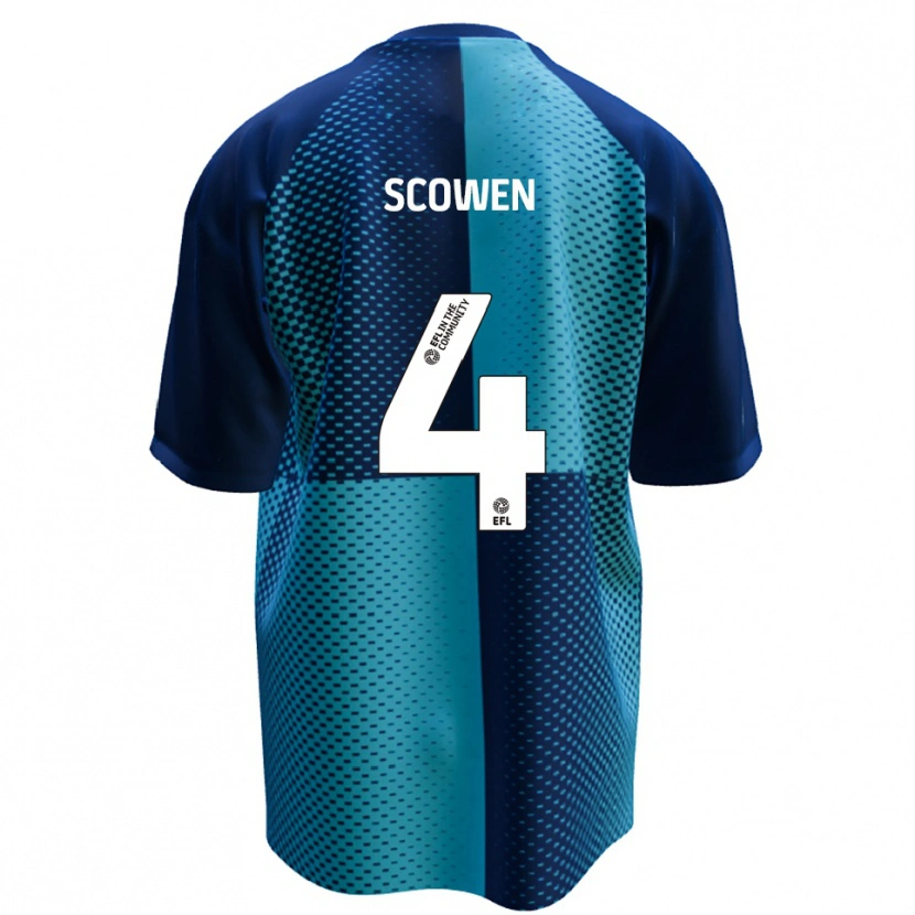 Danxen Criança Camisola Josh Scowen #4 Azul Azul Celeste Principal 2025/26 Camisa Brasil