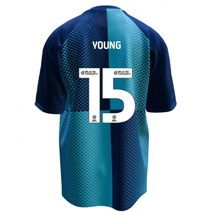 Danxen Criança Camisola Jack Young #15 Azul Azul Celeste Principal 2025/26 Camisa Brasil