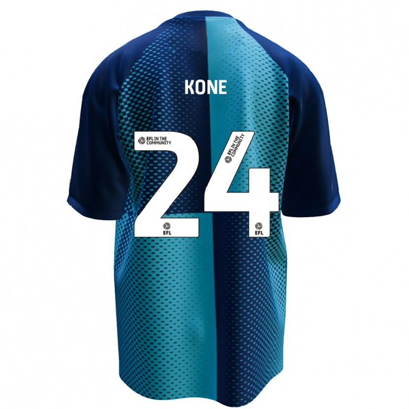 Danxen Criança Camisola Richard Kone #24 Azul Azul Celeste Principal 2025/26 Camisa Brasil