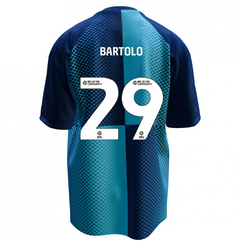 Danxen Criança Camisola Jaiden Bartolo #29 Azul Azul Celeste Principal 2025/26 Camisa Brasil
