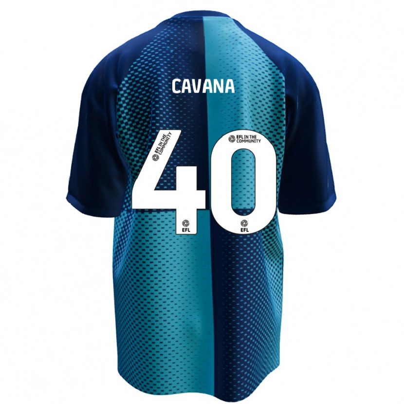 Danxen Criança Camisola Max Cavana #40 Azul Azul Celeste Principal 2025/26 Camisa Brasil
