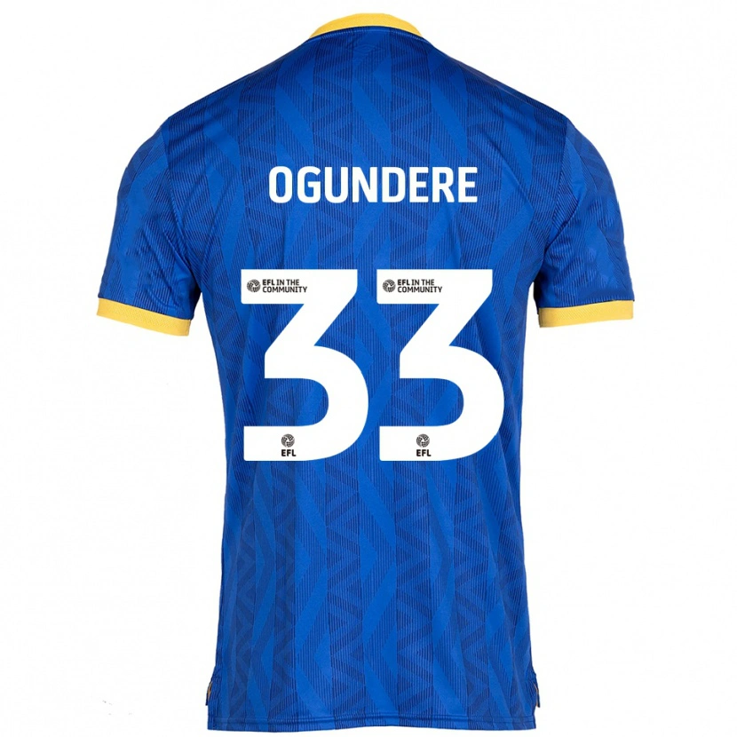 Danxen Criança Camisola Isaac Ogundere #33 Azul Marinho Amarelo Principal 2025/26 Camisa Brasil