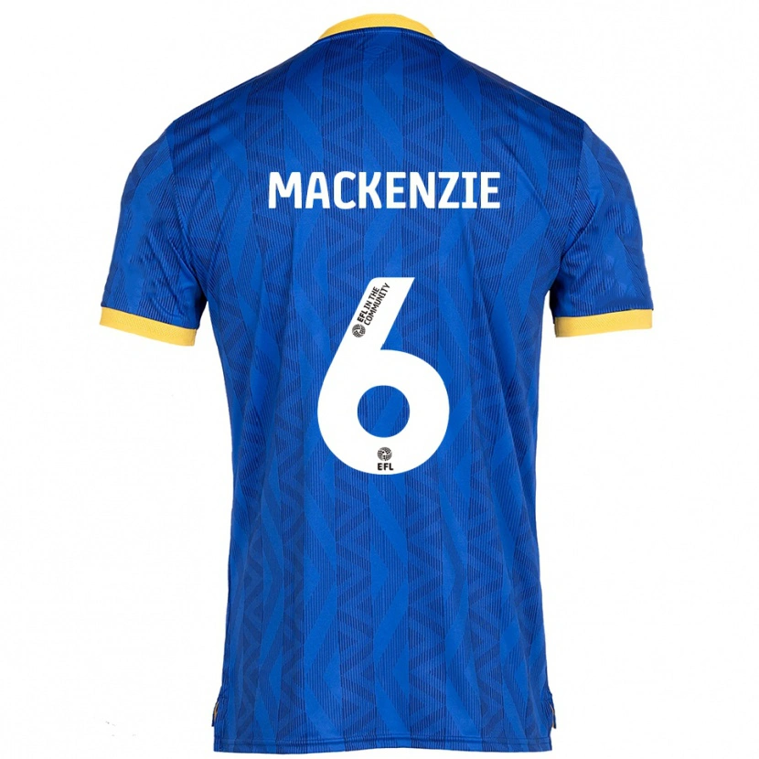 Danxen Criança Camisola Hannah Mackenzie #6 Azul Marinho Amarelo Principal 2025/26 Camisa Brasil