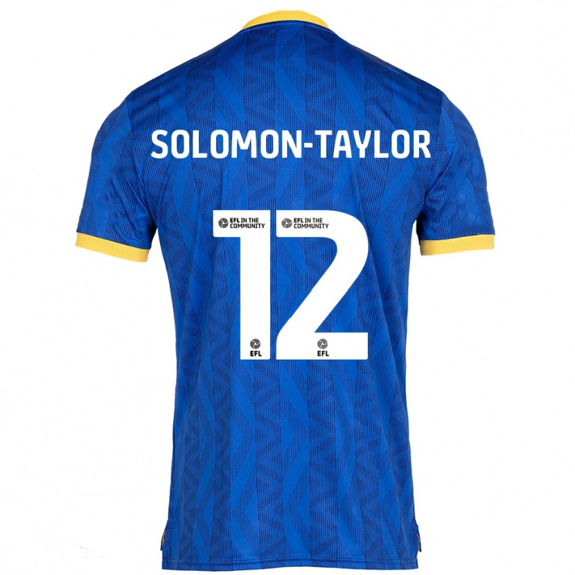 Danxen Criança Camisola Kau'inohea Solomon-Taylor #12 Azul Marinho Amarelo Principal 2025/26 Camisa Brasil