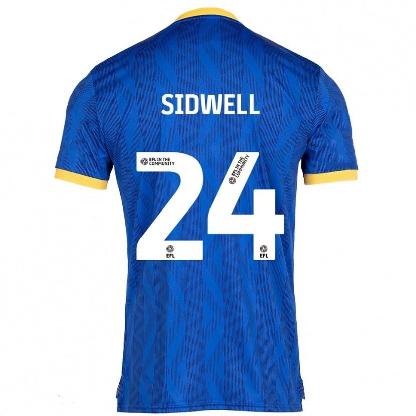 Danxen Criança Camisola Harry Sidwell #24 Azul Marinho Amarelo Principal 2025/26 Camisa Brasil