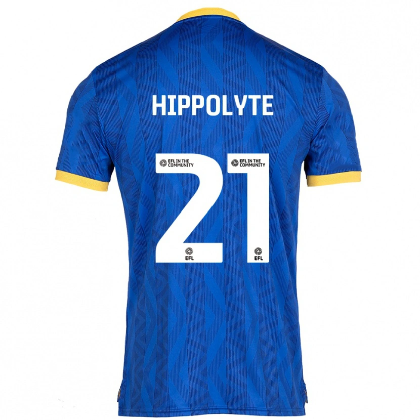 Danxen Criança Camisola Myles Hippolyte #21 Azul Marinho Amarelo Principal 2025/26 Camisa Brasil