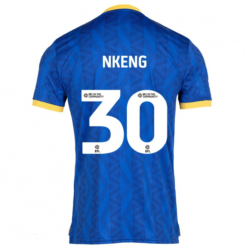 Danxen Criança Camisola Junior Nkeng #30 Azul Marinho Amarelo Principal 2025/26 Camisa Brasil
