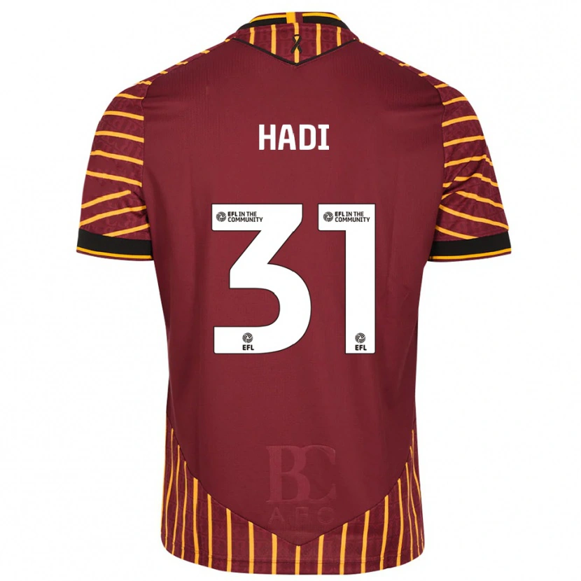 Danxen Criança Camisola Zac Hadi #31 Laranja Vinho Principal 2025/26 Camisa Brasil