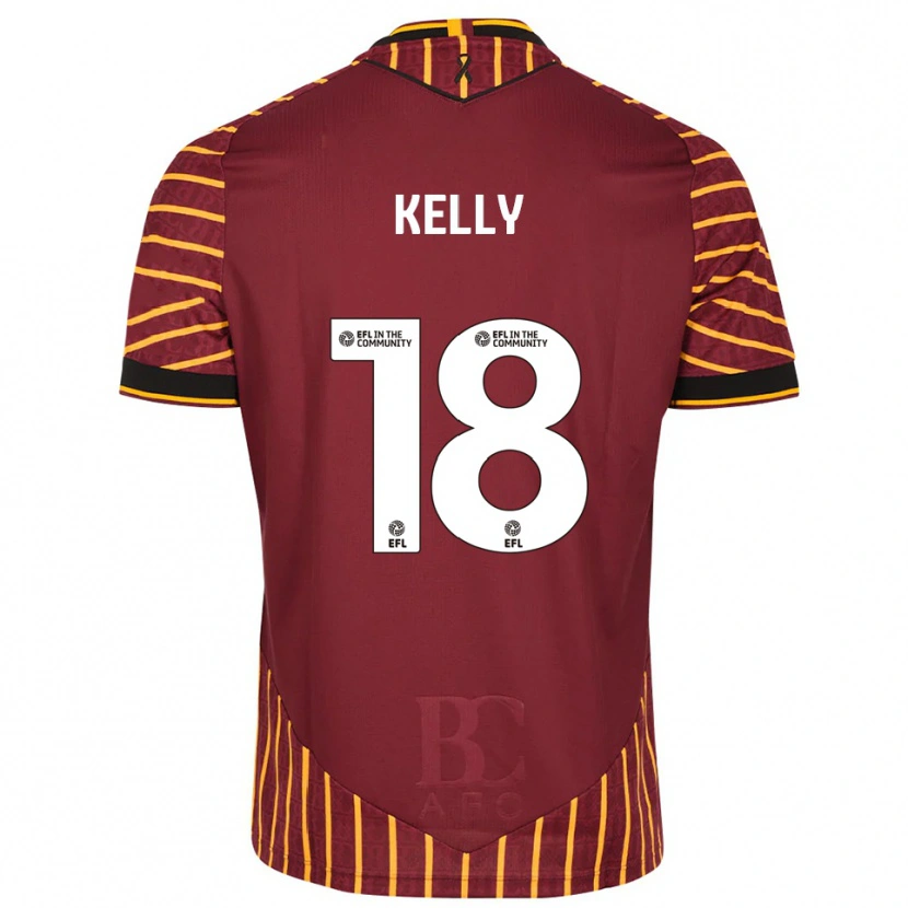 Danxen Criança Camisola Ciaran Kelly #18 Laranja Vinho Principal 2025/26 Camisa Brasil