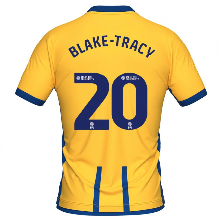 Danxen Criança Camisola Frazer Blake-Tracy #20 Amarelo Azul Principal 2025/26 Camisa Brasil