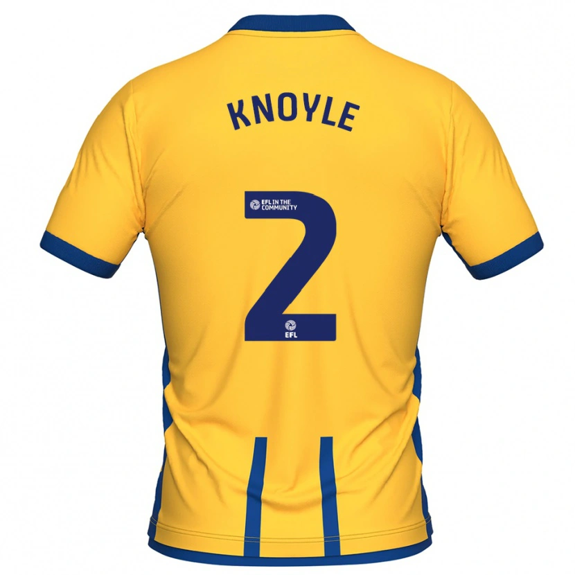 Danxen Criança Camisola Kyle Knoyle #2 Amarelo Azul Principal 2025/26 Camisa Brasil