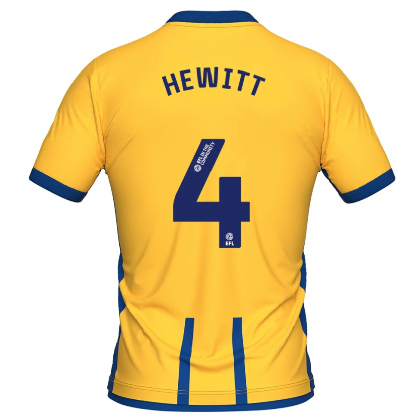 Danxen Criança Camisola Elliott Hewitt #4 Amarelo Azul Principal 2025/26 Camisa Brasil