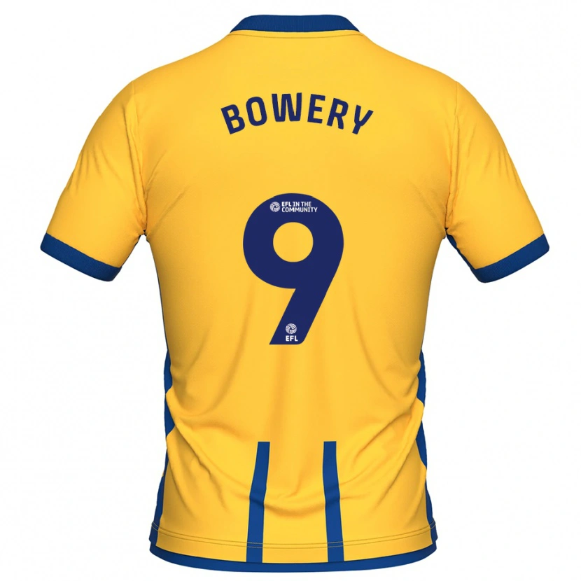 Danxen Criança Camisola Jordan Bowery #9 Amarelo Azul Principal 2025/26 Camisa Brasil