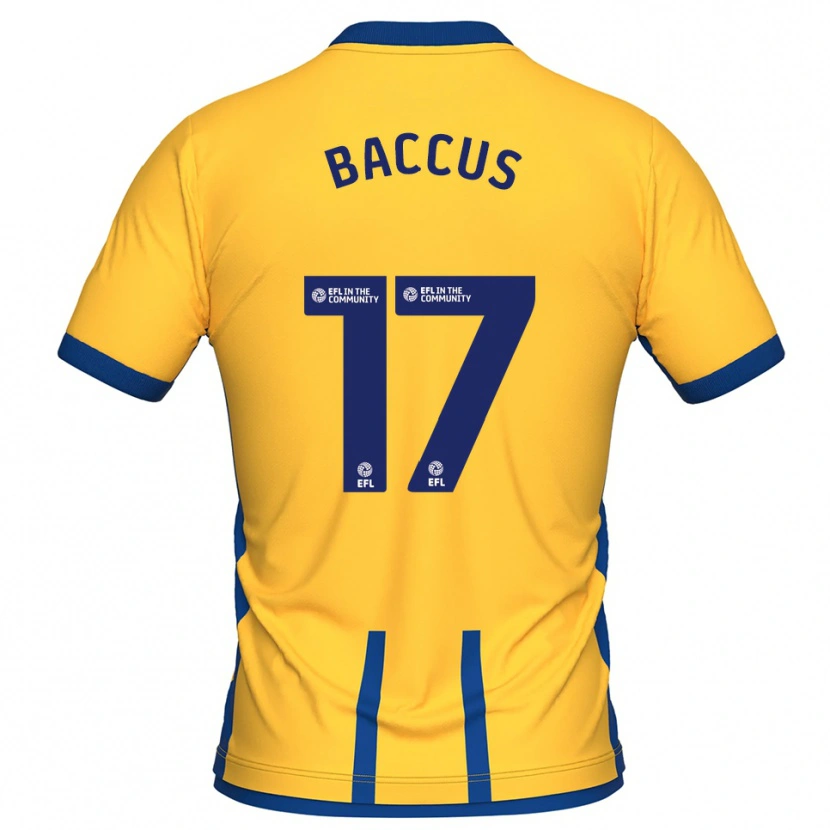 Danxen Criança Camisola Keanu Baccus #17 Amarelo Azul Principal 2025/26 Camisa Brasil