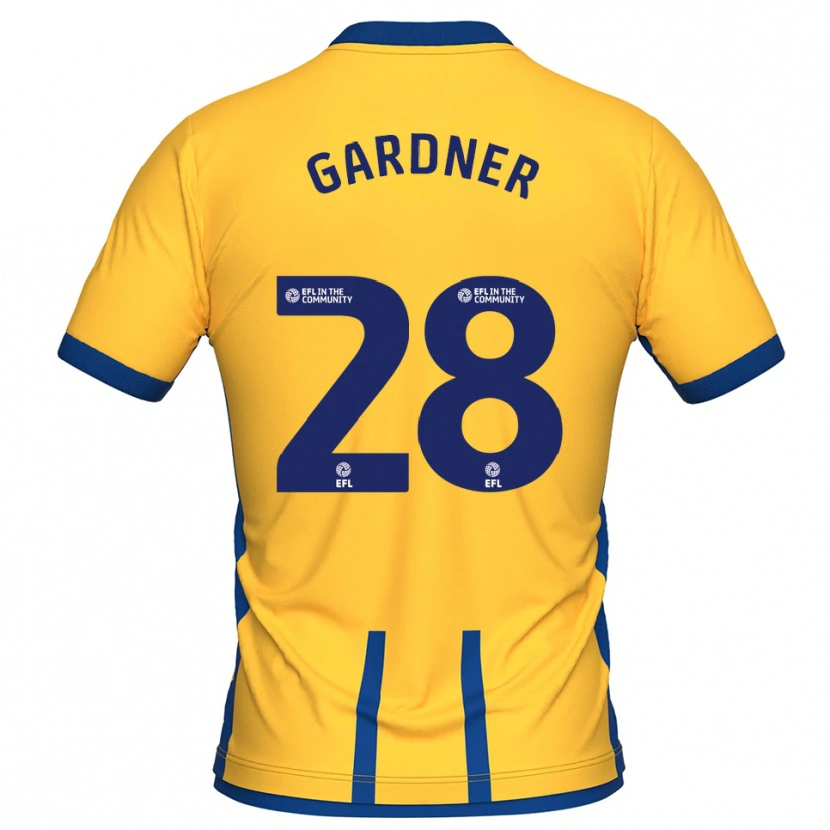 Danxen Criança Camisola Joe Gardner #28 Amarelo Azul Principal 2025/26 Camisa Brasil