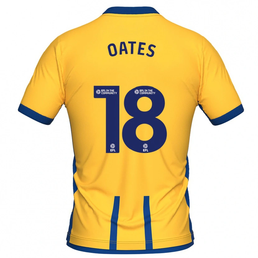 Danxen Criança Camisola Rhys Oates #18 Amarelo Azul Principal 2025/26 Camisa Brasil