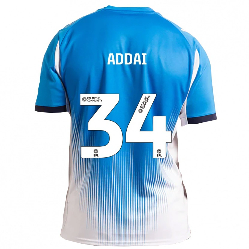Danxen Criança Camisola Corey Addai #34 Azul Branco Principal 2025/26 Camisa Brasil