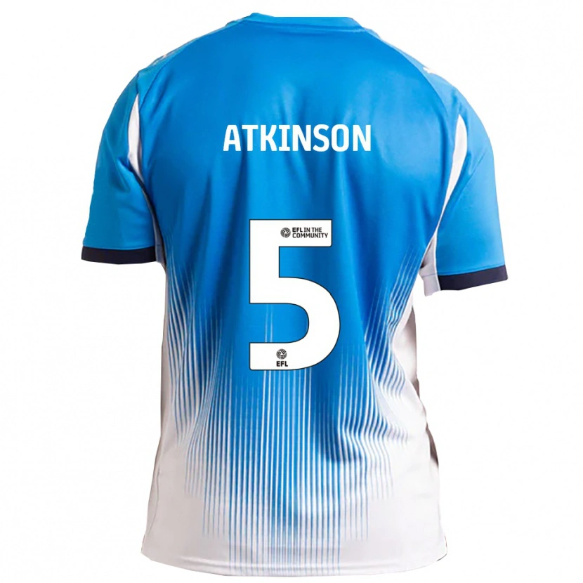 Danxen Criança Camisola Jack Atkinson #5 Azul Branco Principal 2025/26 Camisa Brasil