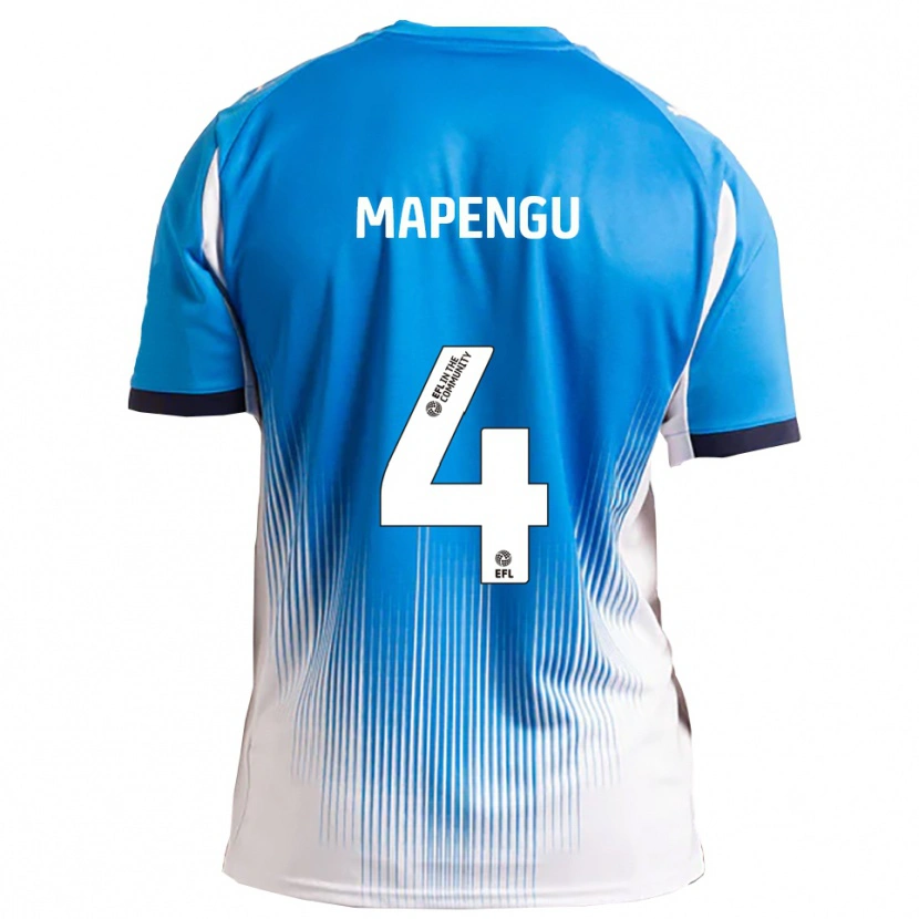 Danxen Criança Camisola Nathaniel Mapengu #4 Azul Branco Principal 2025/26 Camisa Brasil