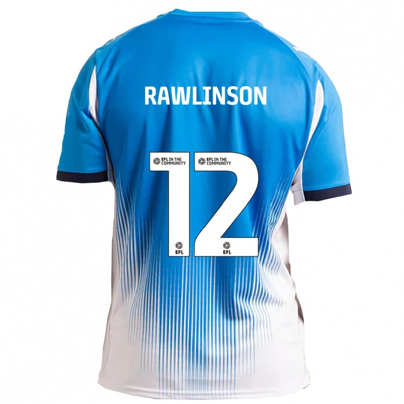 Danxen Criança Camisola Louie Rawlinson #12 Azul Branco Principal 2025/26 Camisa Brasil