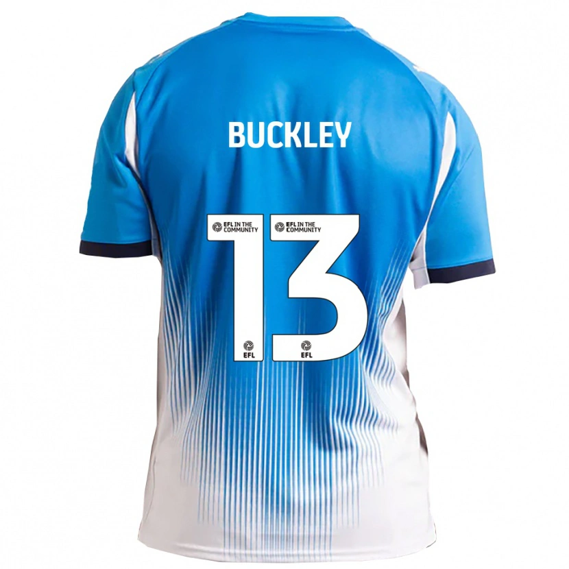 Danxen Criança Camisola Benjamin Buckley #13 Azul Branco Principal 2025/26 Camisa Brasil