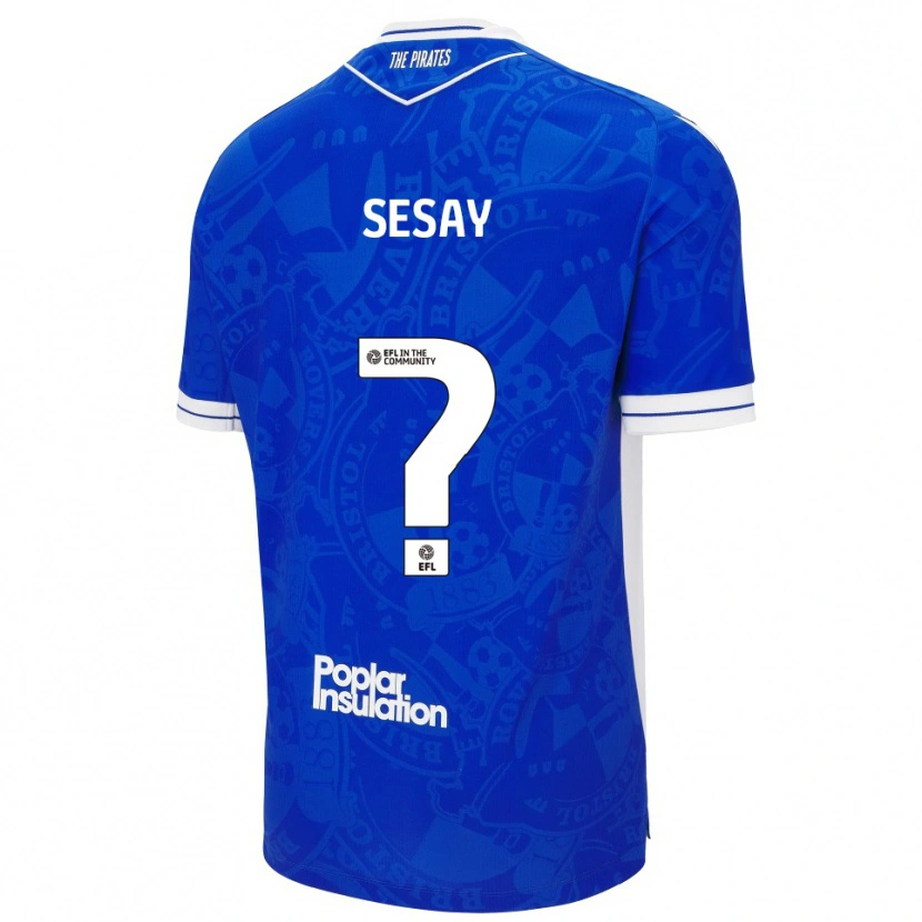 Danxen Criança Camisola Malik Sesay #0 Azul Branco Principal 2025/26 Camisa Brasil