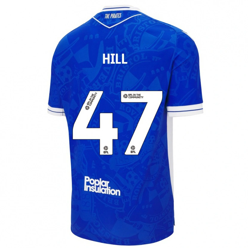 Danxen Criança Camisola Kian Hill #47 Azul Branco Principal 2025/26 Camisa Brasil