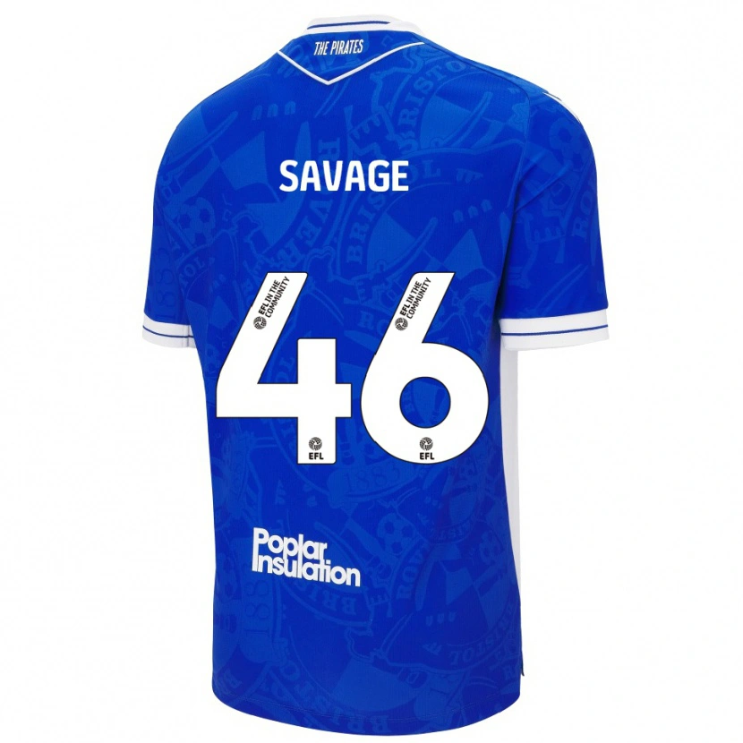 Danxen Criança Camisola Taelan Savage #46 Azul Branco Principal 2025/26 Camisa Brasil