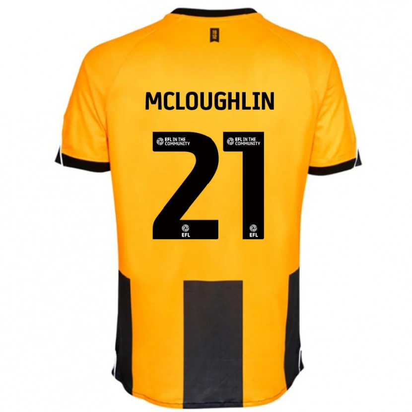 Danxen Criança Camisola Shane Mcloughlin #21 Laranja Preto Principal 2025/26 Camisa Brasil