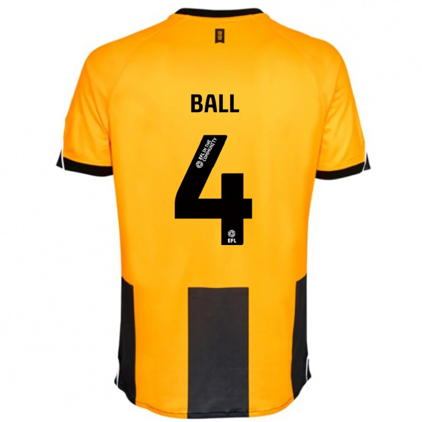 Danxen Criança Camisola Dominic Ball #4 Laranja Preto Principal 2025/26 Camisa Brasil