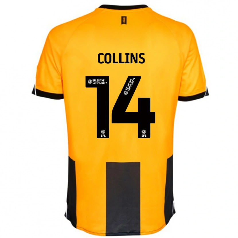 Danxen Criança Camisola Natasha Collins #14 Laranja Preto Principal 2025/26 Camisa Brasil