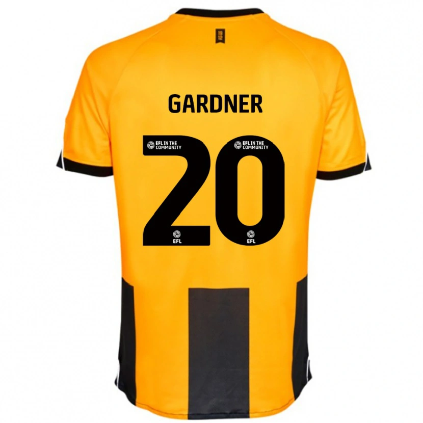 Danxen Criança Camisola Gary Gardner #20 Laranja Preto Principal 2025/26 Camisa Brasil