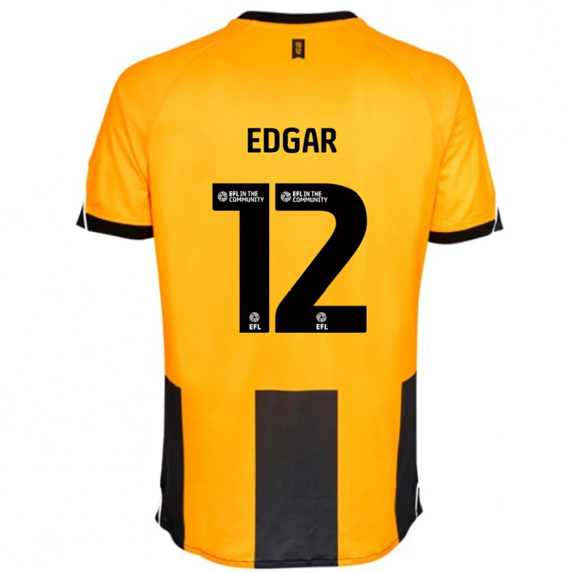 Danxen Criança Camisola Sammy Edgar #12 Laranja Preto Principal 2025/26 Camisa Brasil
