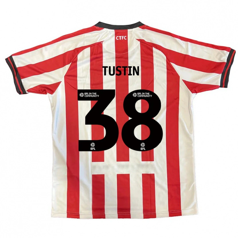 Danxen Criança Camisola Harry Tustin #38 Vermelho Branco Preto Principal 2025/26 Camisa Brasil