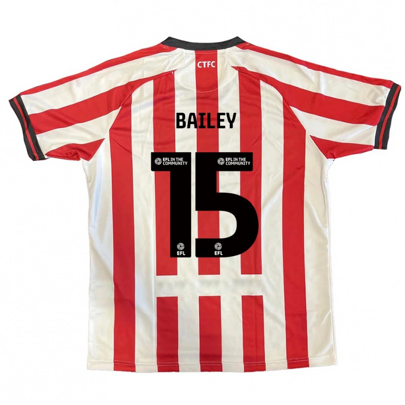 Danxen Criança Camisola Ieuan Bailey #15 Vermelho Branco Preto Principal 2025/26 Camisa Brasil