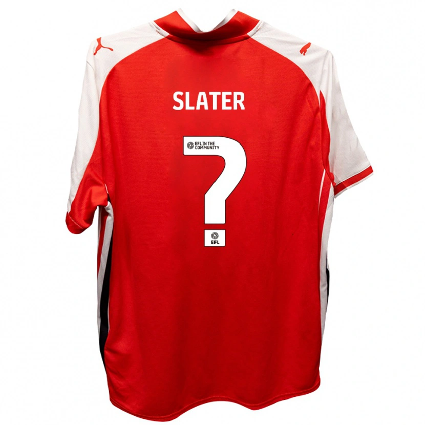 Danxen Criança Camisola Adham Slater #0 Vermelho Branco Principal 2025/26 Camisa Brasil