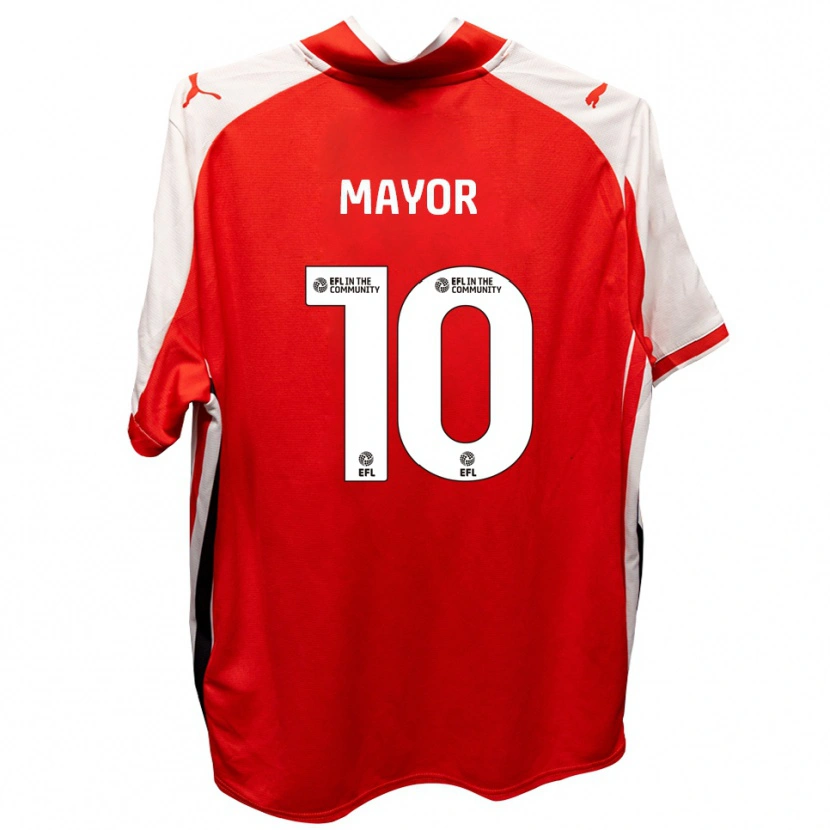 Danxen Criança Camisola Danny Mayor #10 Vermelho Branco Principal 2025/26 Camisa Brasil