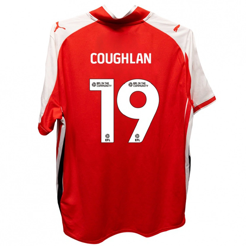 Danxen Criança Camisola Ronan Coughlan #19 Vermelho Branco Principal 2025/26 Camisa Brasil