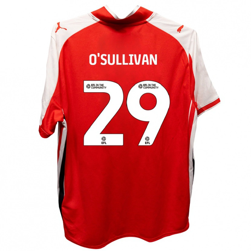 Danxen Criança Camisola Zak O'sullivan #29 Vermelho Branco Principal 2025/26 Camisa Brasil