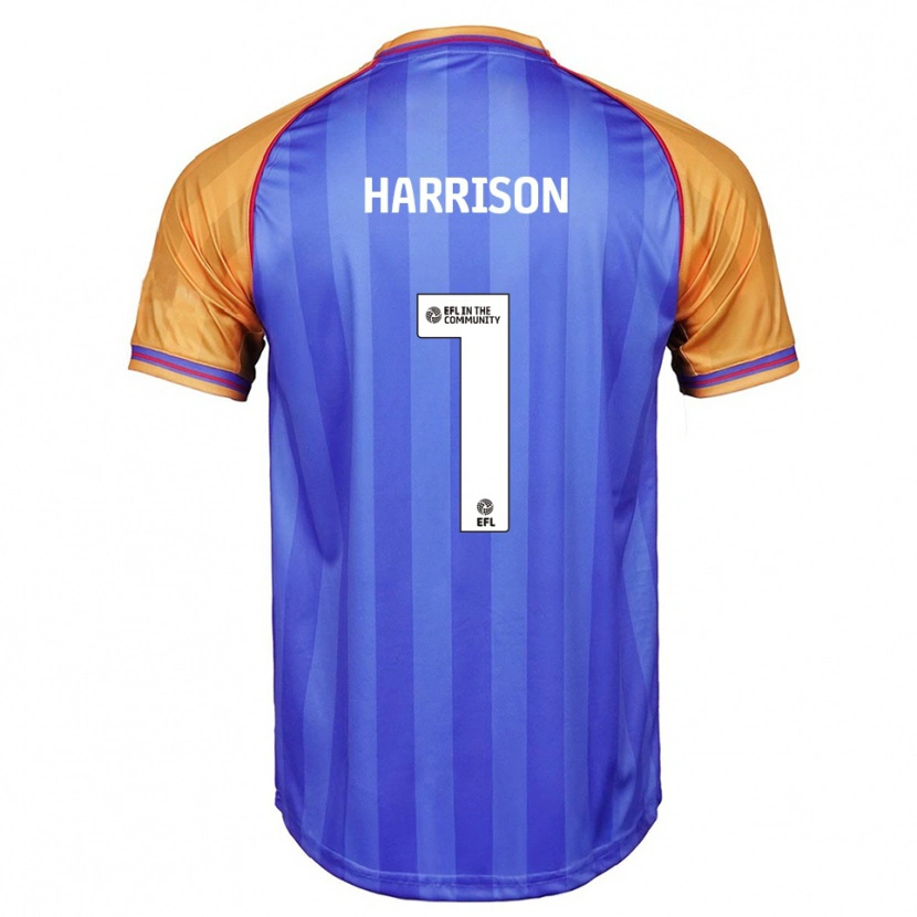 Danxen Criança Camisola Elyh Harrison #1 Azul Laranja Principal 2025/26 Camisa Brasil